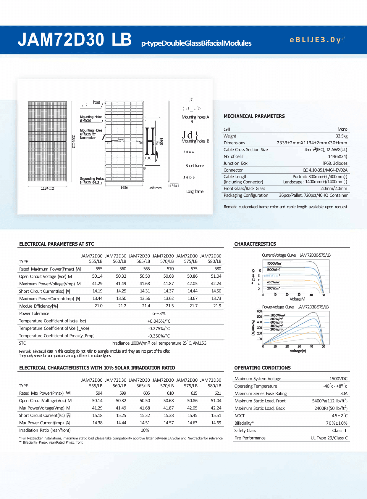 DeepBlue 4.0 JAM72D30 LB datasheet page 2
