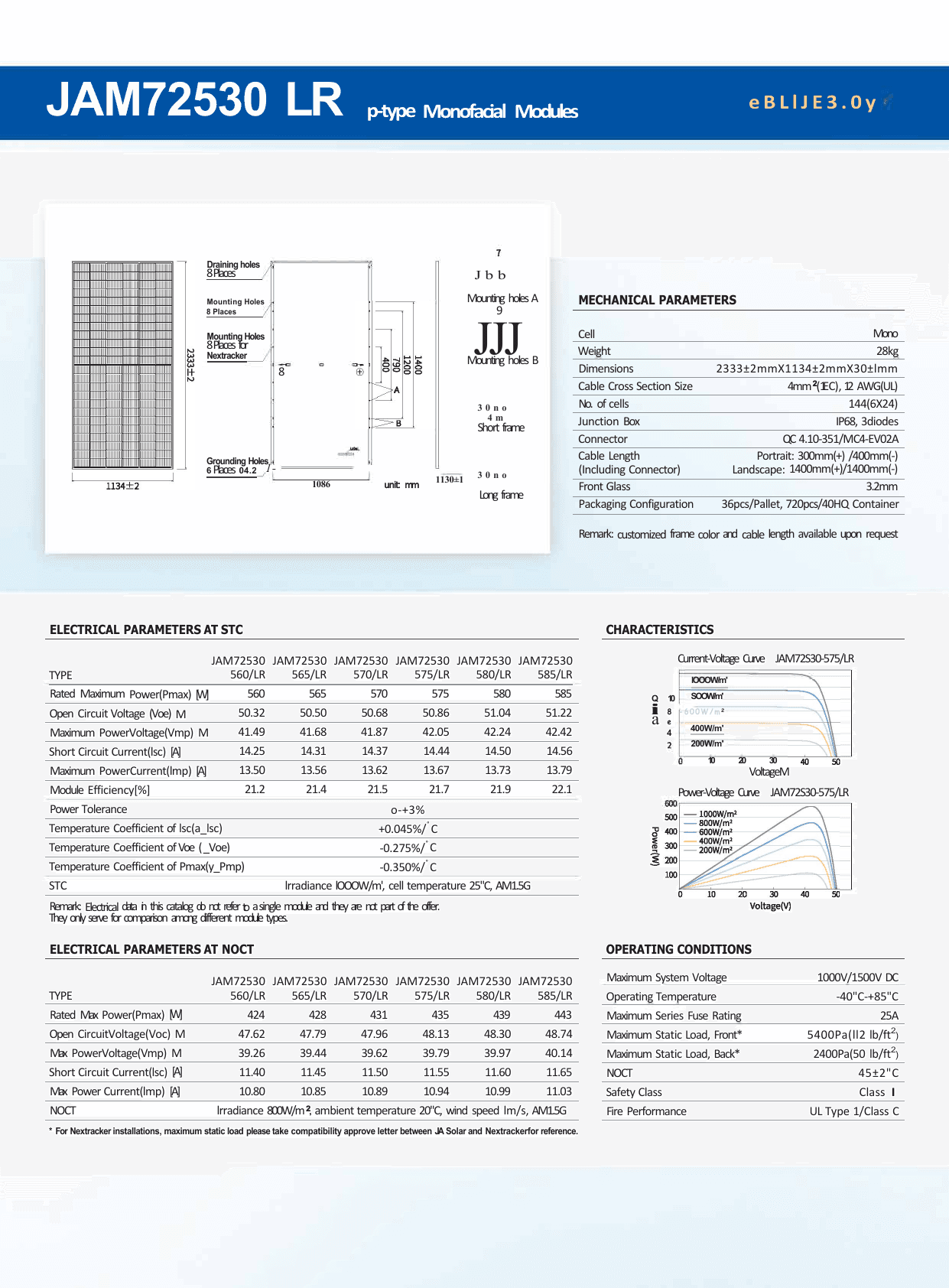 DeepBlue 4.0 JAM72S30 LR datasheet page 2