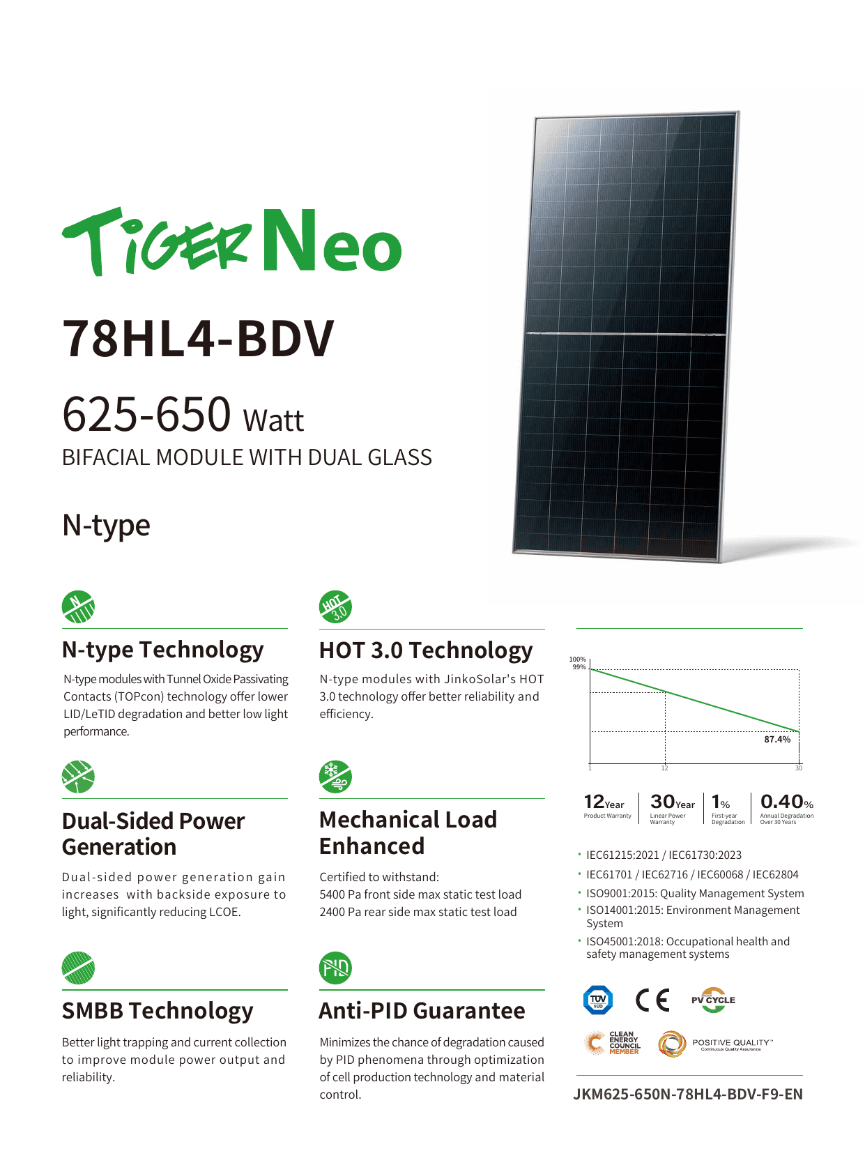 Tiger Neo 78HL4-BDV datasheet page 1