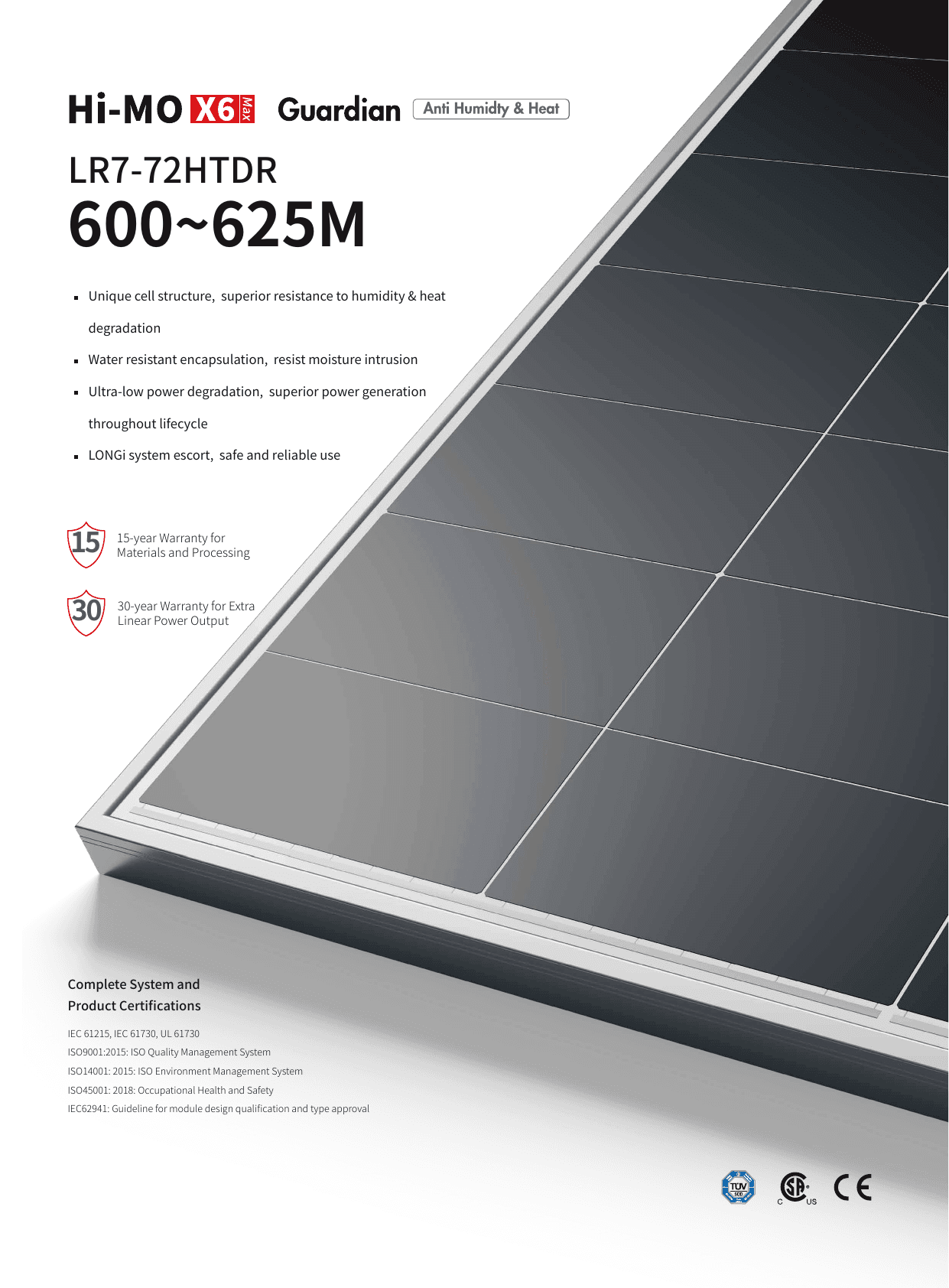 Hi-MO X6 Max Guardian LR7-72HTDR datasheet page 1