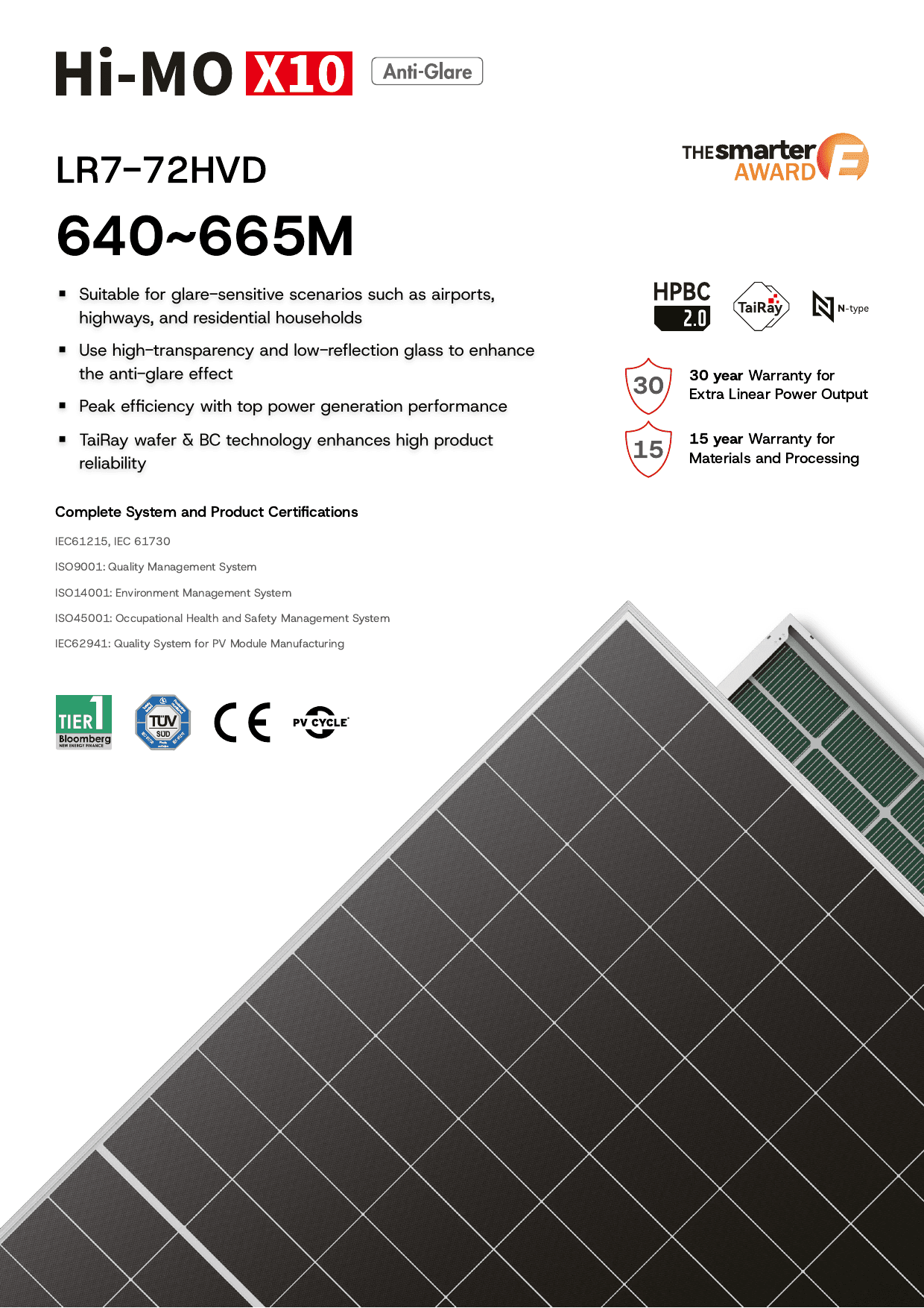 Hi-MO X10 Guardian LR7-72HVD datasheet page 1
