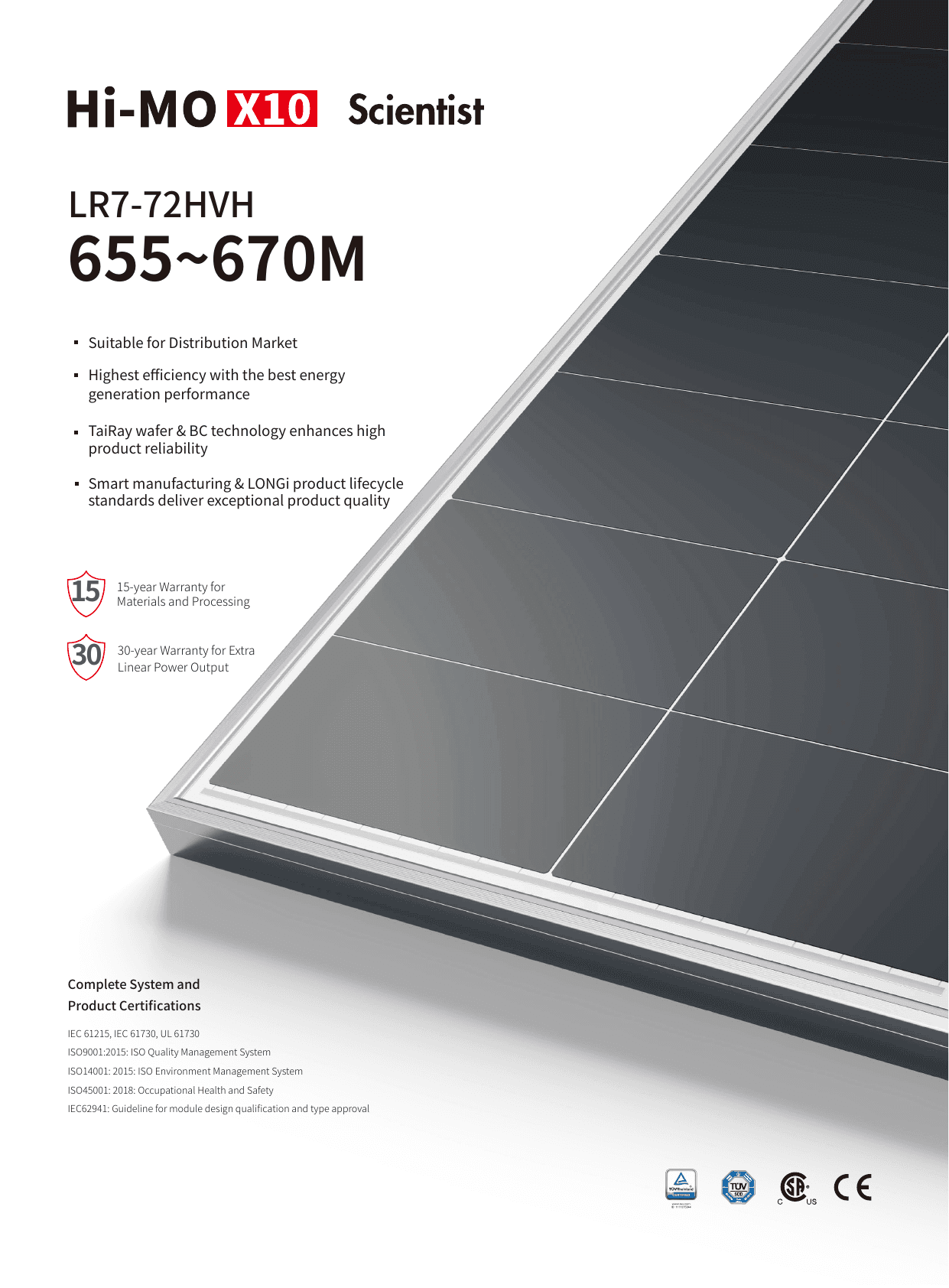Hi-MO X10 Scientist LR7-72HVH datasheet page 1