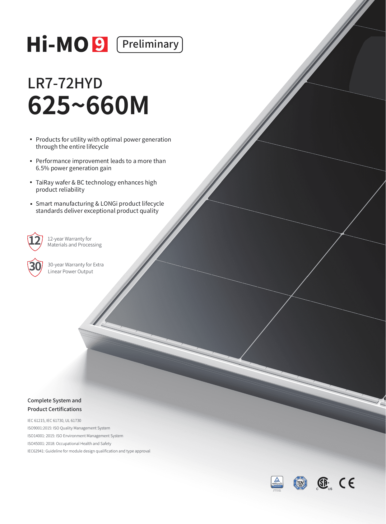 Hi-MO 9 LR7-72HYD datasheet page 1