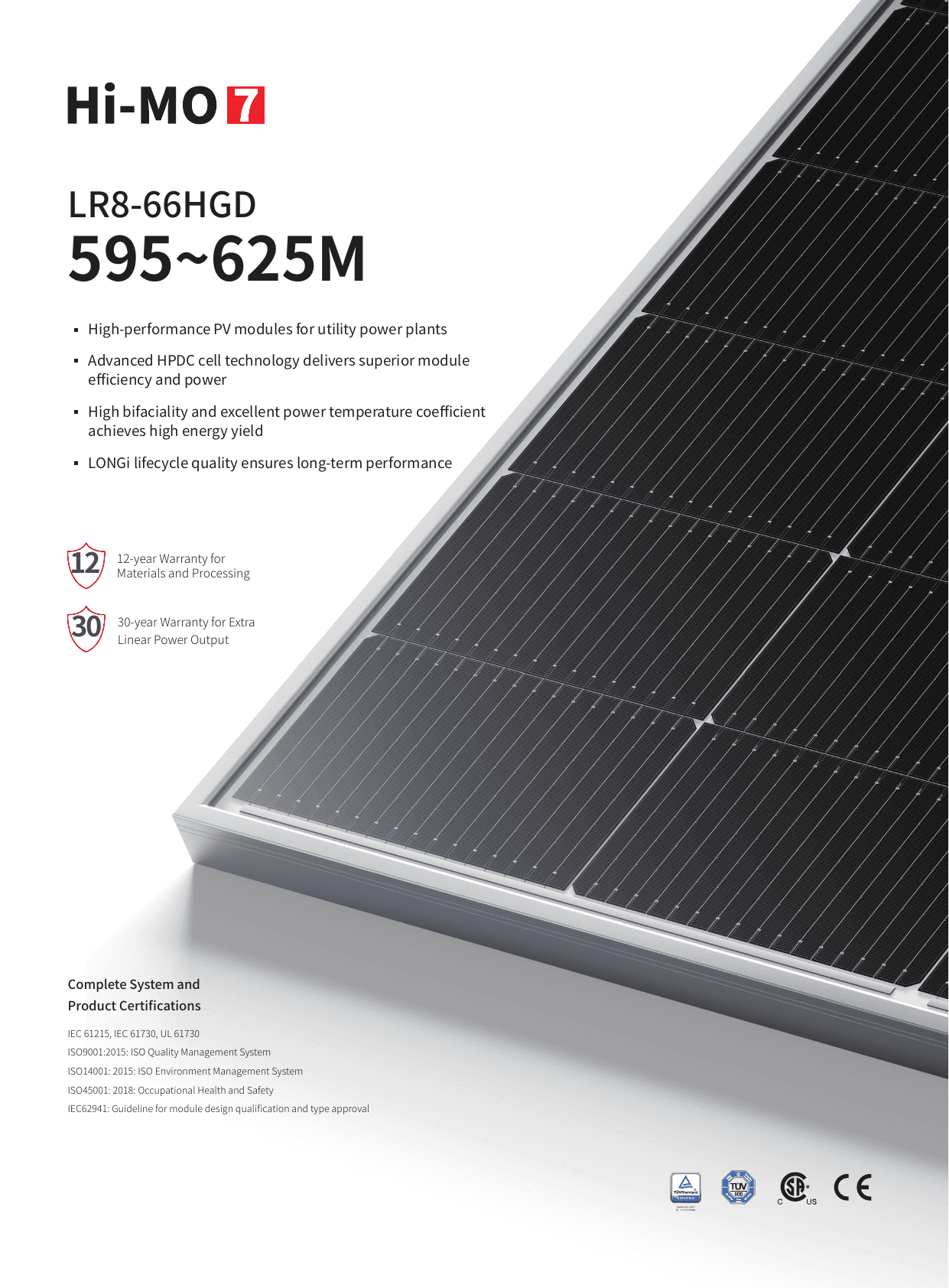 Hi-MO 7 LR8-66HGD datasheet page 1